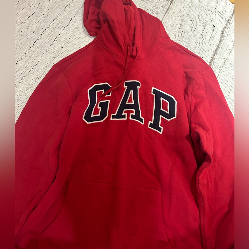 GAP red hoodie size large